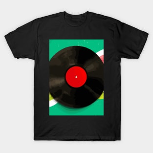 Retro Vinyl Record Colorful T-Shirt